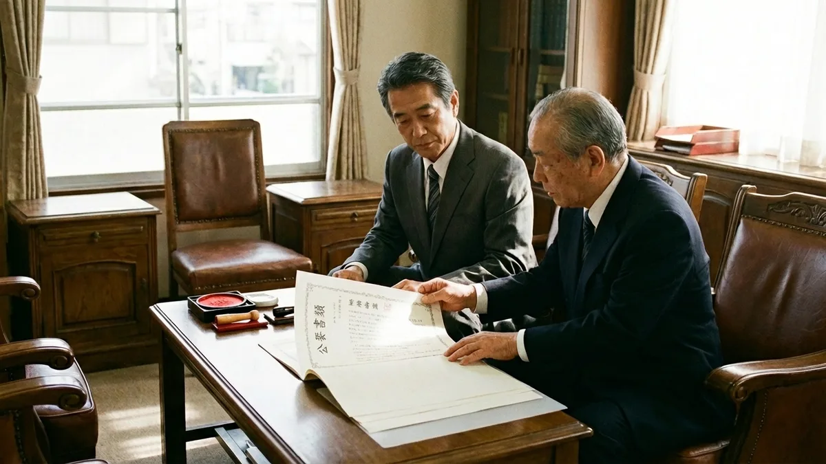 公正証書遺言のイメージ